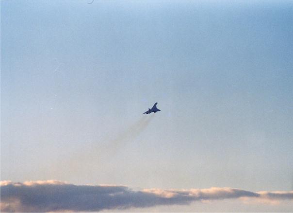 Concorde begins to leave Toronto air space.